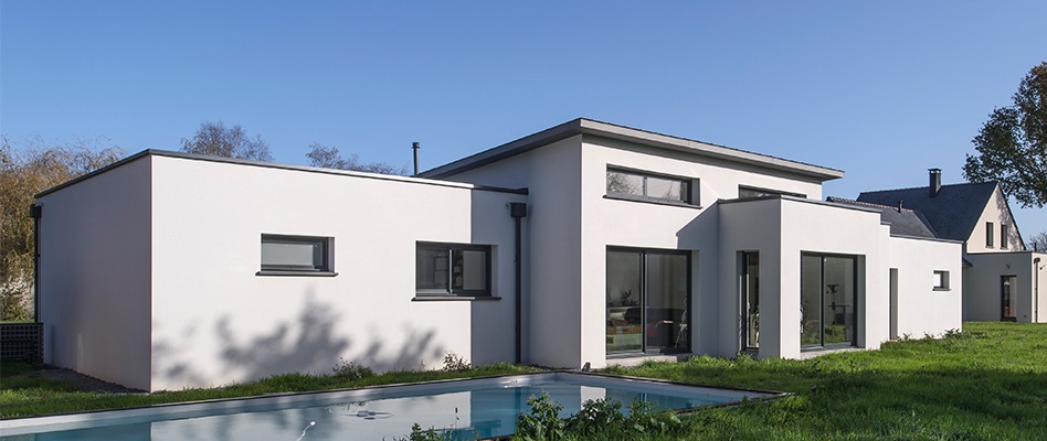 Maison construite à Grandchamps-des-Fontaines