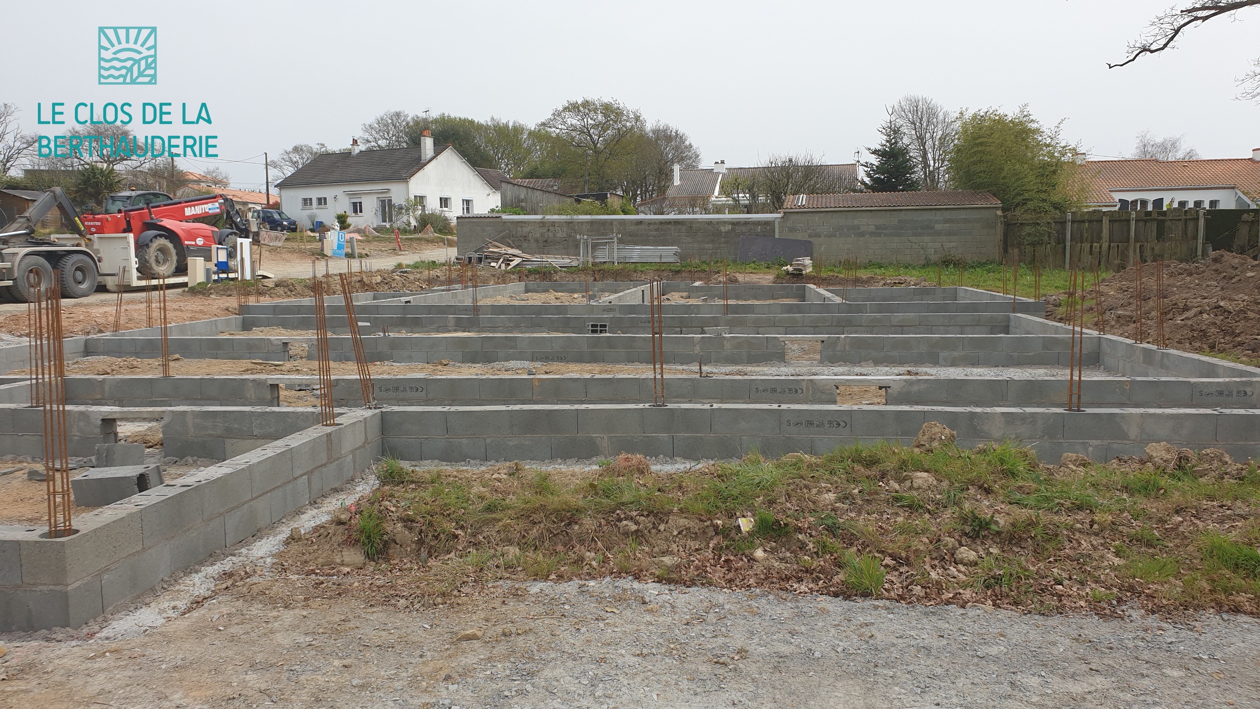 Démarrage de la construction des premières maisons au Clos de la Berthauderie à Pornic