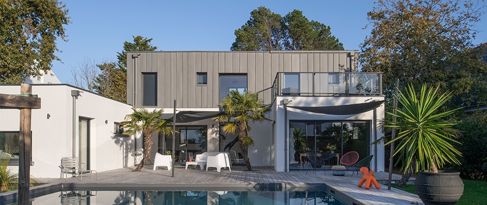 Maison moderne construite à Saint-Nazaire