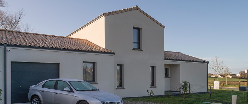 Maison à étage construite à Saint-Jean-de-Boiseau