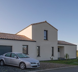 Maison à étage construite à Saint-Jean-de-Boiseau