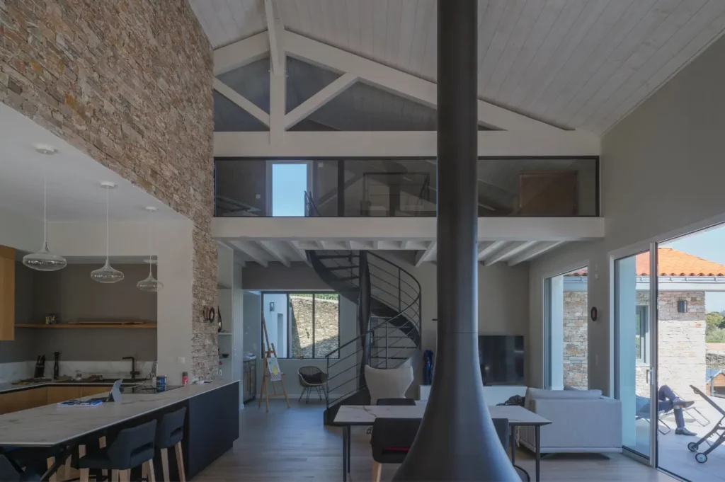 intérieur contemporain maison Pornic