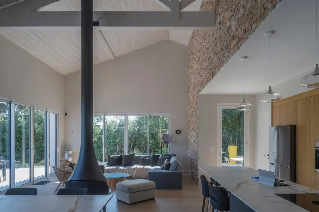 Salon maison contemporaine Pornic