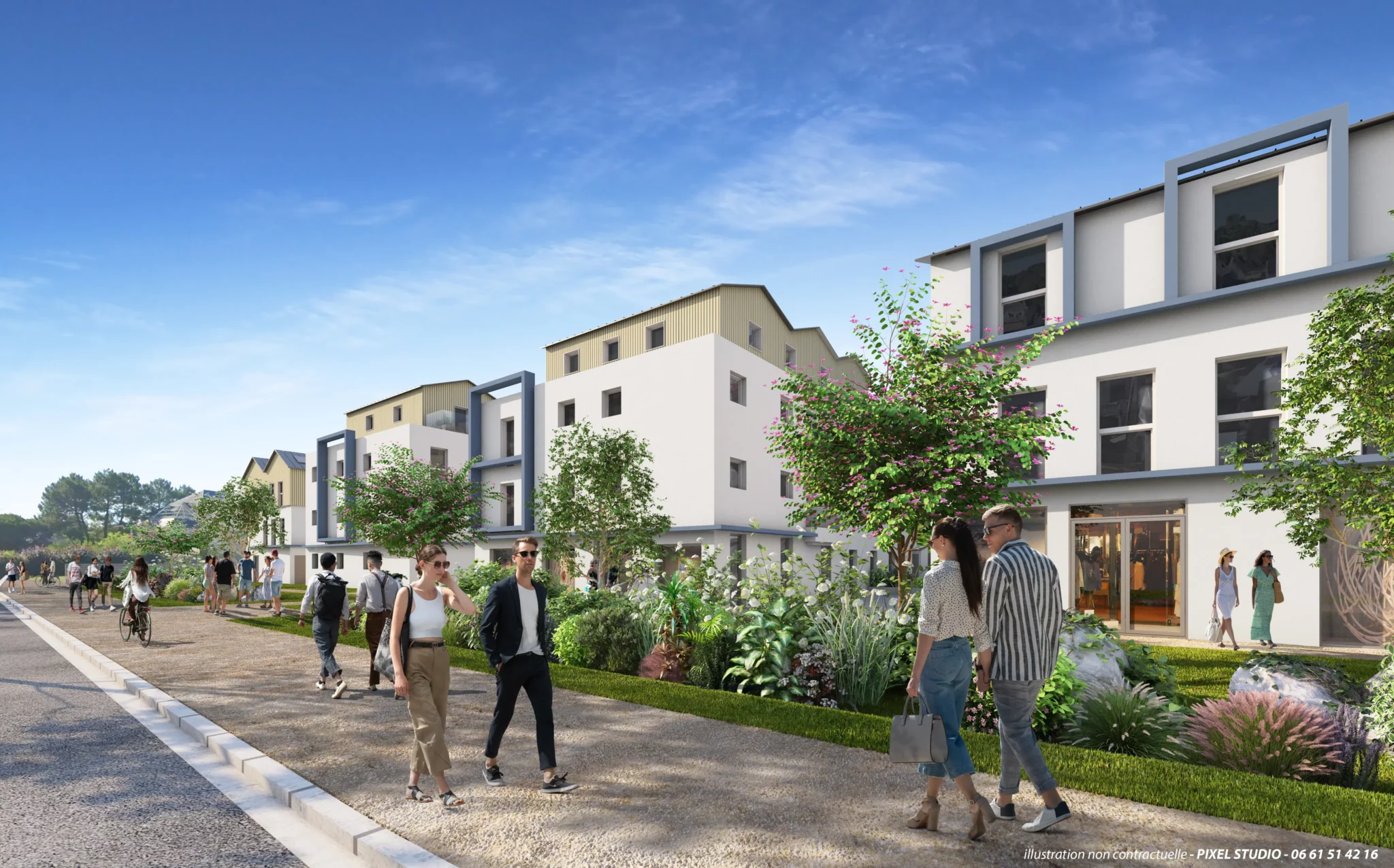 Facade de la rue Mei-Ose achat appartement Pornichet