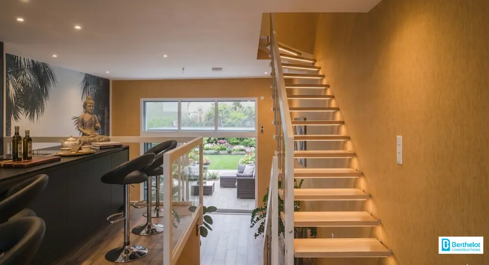 escalier moderne maison nantes