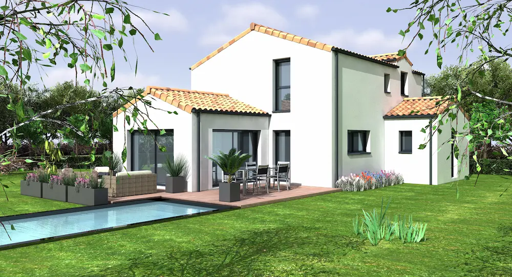 jardin arrière maison pays de retz