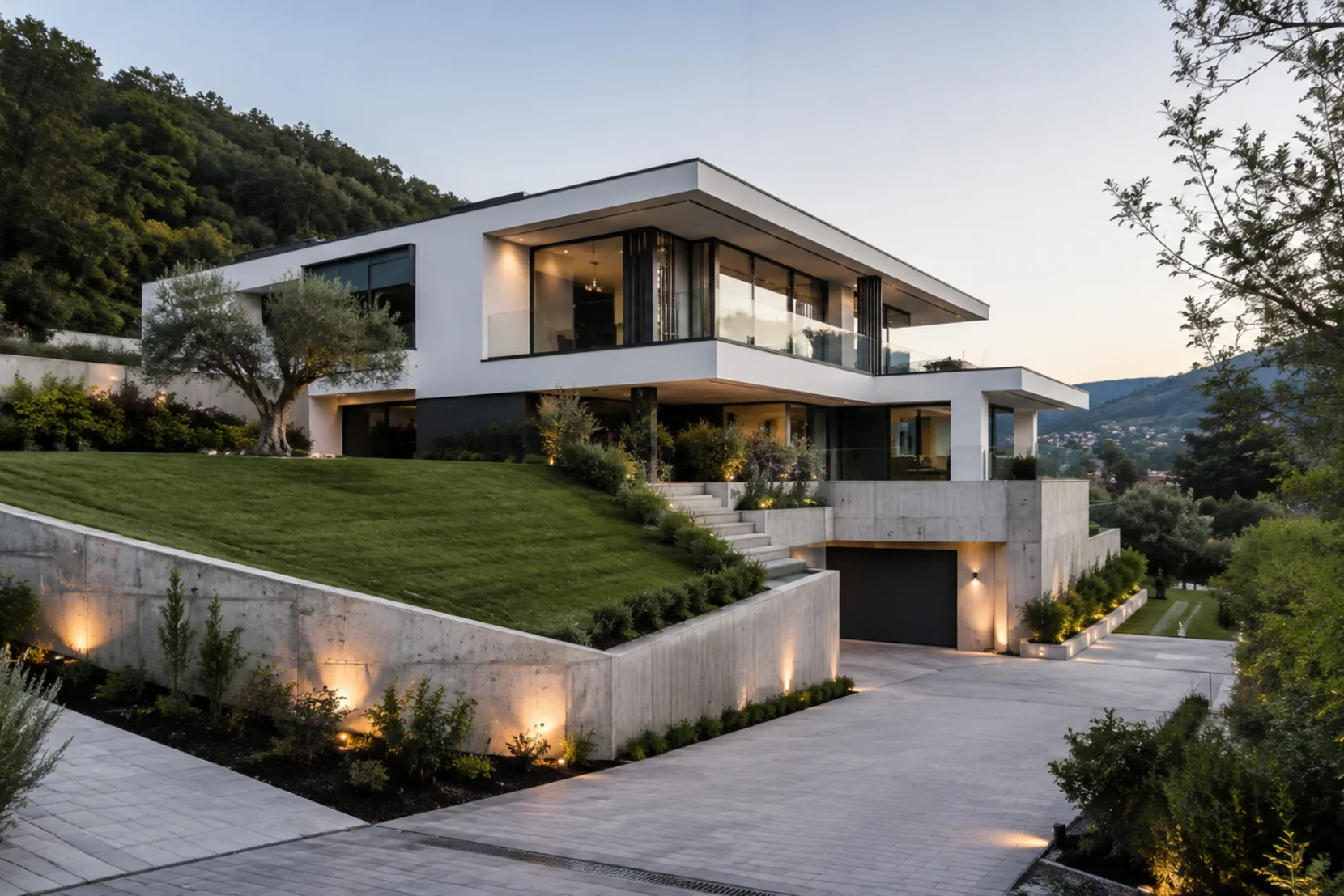 construire une maison sur un terrain en pente